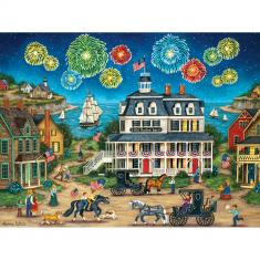  Puzzle 550 pièces : Collection Heartland - Finale des feux d'artifice