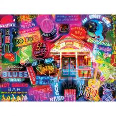  Puzzle 550 pièces : Bonnes Bouffes - BBQ & Blues