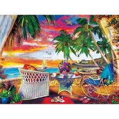  Puzzle mit 550 Teilen: Paradiesstrand – Paradiesbrise