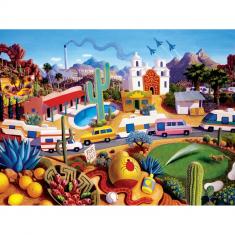 Puzzle 550 pieces : Roadsides of the Southwest - The Land of AZ 