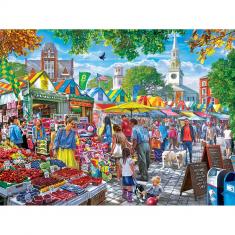 Puzzle 750 pièces : Marché fermier - Après-midi de marché