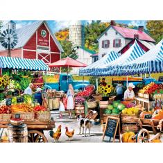  Puzzle 750 pièces : Marché fermier - Stand de la ferme du vieux moulin