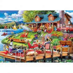 Puzzle 550 pieces : Country Escapes - The Secluded Cabin 