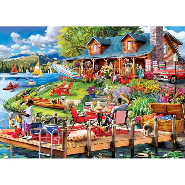  Puzzle 550 pièces : Escapades à la campagne - La cabane isolée - Masterpieces-32293,01