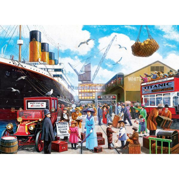  Puzzle 1000 pièces : Titanic - Abordage du Titanic - Masterpieces-60346