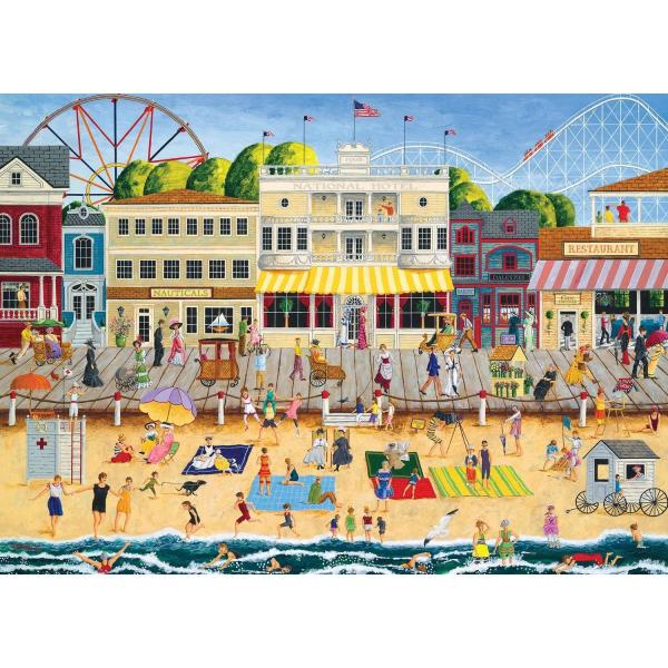  Puzzle 1000 piezas: Hometown Gallery - En el paseo marítimo - Masterpieces-71627