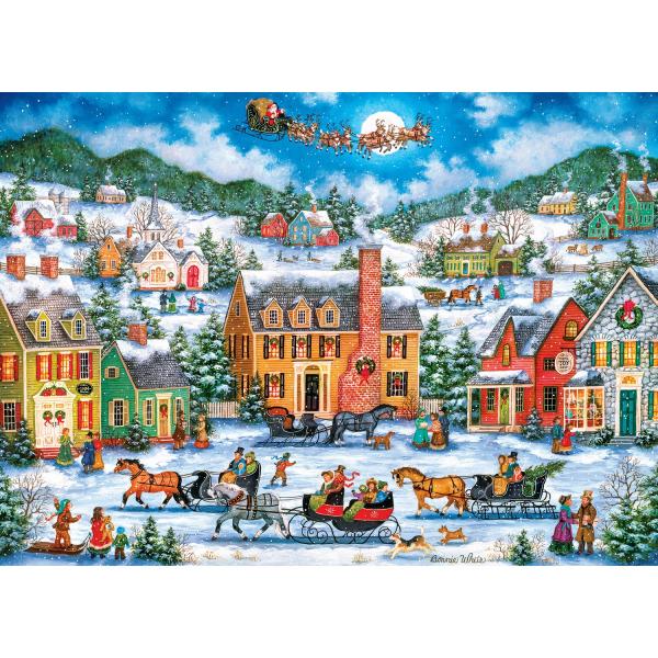 Puzzle 1000 pieces : Holiday - Christmas Eve Fly By  - Masterpieces-71773