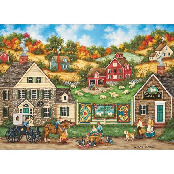  Puzzle 1000 pièces : Hometown Gallery - Les belles boules de laine - Masterpieces-71825