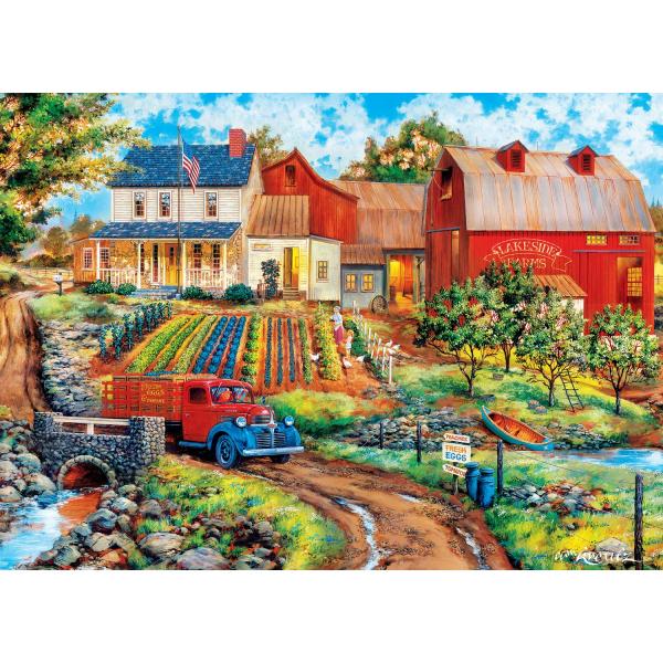 Puzzle 1000 pièces : Ferme & Campagne - Le jardin de grand-mère - Masterpieces-71921