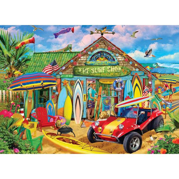  Puzzle 1000 pièces : Cherche et trouve - Amusez-vous à la plage - Masterpieces-72001