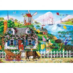 Puzzle 1000 pièces : Hometown Gallery - Le chalet des roses