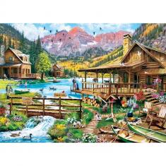 Puzzle 1000 pieces : Art Gallery - Canoes For Rent 