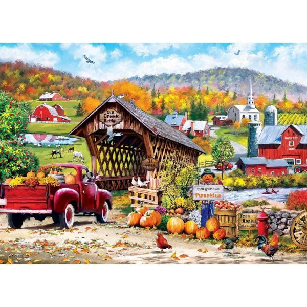 Puzzle 1000 pieces : Art Gallery - Old Creek Bridge  - Masterpieces-72165