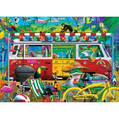 Puzzle 1000 pieces : Seek & Find - Van Life 