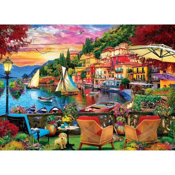  Puzzle 1000 pièces : Paysages colorés - Parco Giochi Italiano - Masterpieces-72227