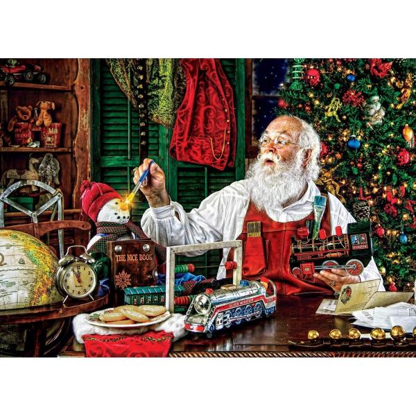  Puzzle 1000 pièces : Fêtes - L'Atelier du Père Noël - Masterpieces-72244