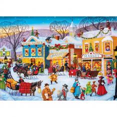  Puzzle 1000 piezas: Vacaciones - Compras navideñas