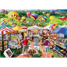 Puzzle 1000 pièces : Foires et festivals - Foire aux montgolfières et à l'artisanat