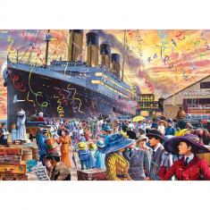  Puzzle 1000 piezas: Titanic - Titanic en marcha