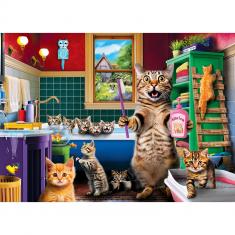  Puzzle 1000 pièces : Wild & Whimsical - Les pitreries du bain