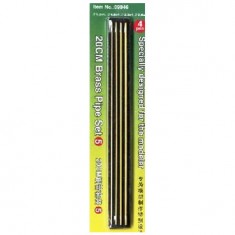 Set Nr. 5: Messingrohre 20cm, 3 verschiedene Typen