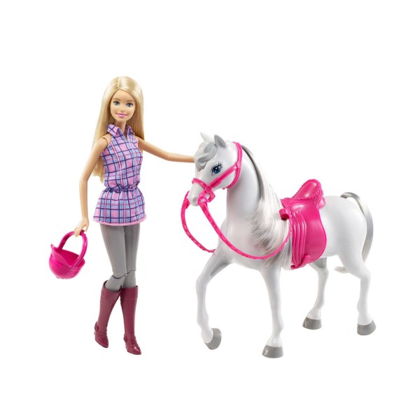 Poupée Barbie et son cheval - Mattel-DHB68