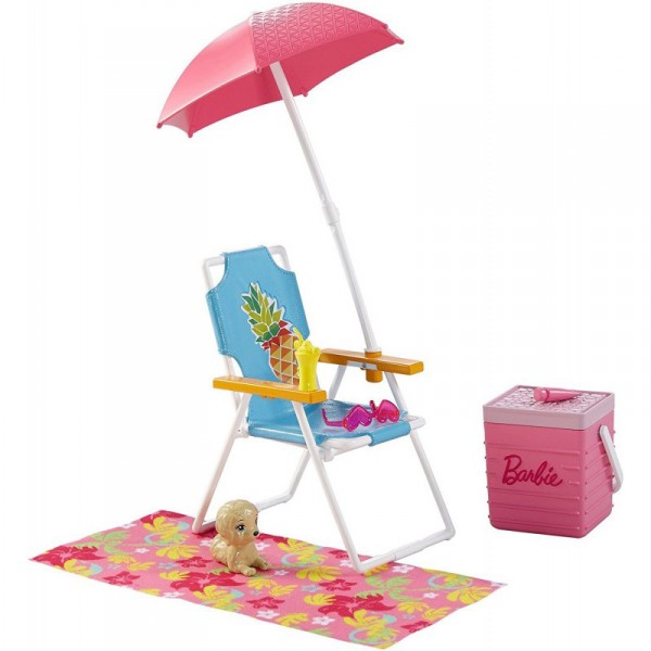 Accessoires Chaise pour la plage : Barbie - Mattel-DXB69-3