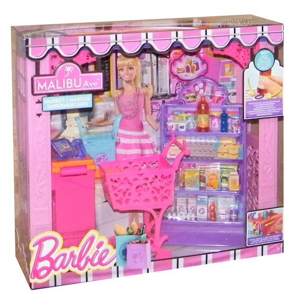 Accessoires Poupées Barbie : Les Boutiques de Malibu : Marché - Mattel-CCL71-CCL72