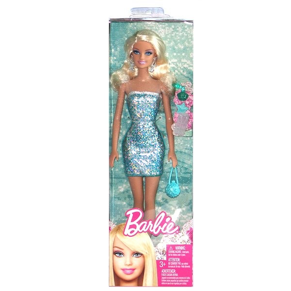 Barbie glamour : Vert et argent - Mattel-T7580-W3903