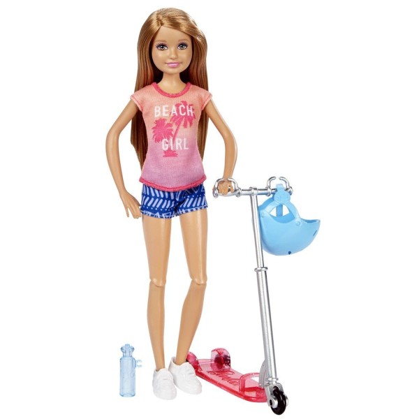 Barbie : Stacie et sa trottinette - Mattel-DVX57