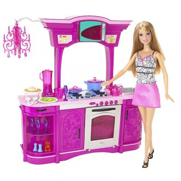 Barbie - Cuisine rose - Mattel-N4893