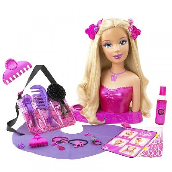Barbie - Tête à coiffer multi-styles - Mattel-N6890