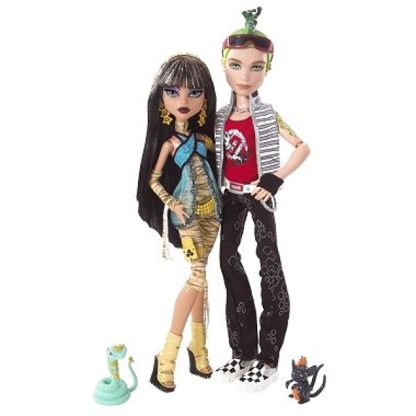 Coffret 2 poupées - Monster Hight : Deuce Gordon et Cleo de Nile - Mattel-N2854