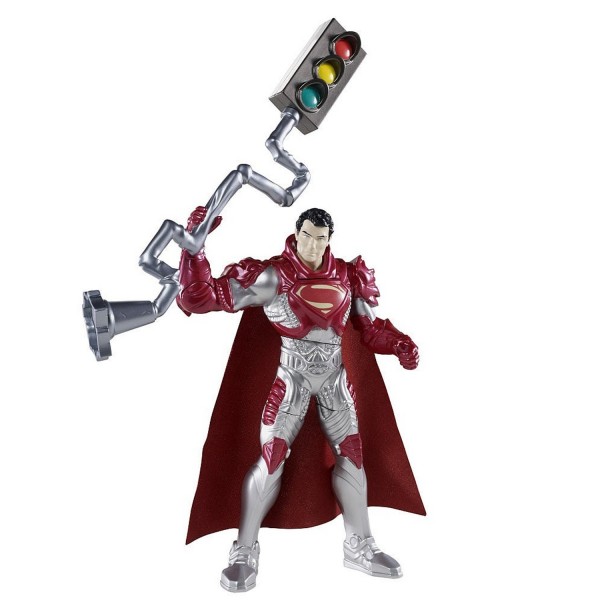 Figurine Superman Power Attack Deluxe : Feu tricolore - Mattel-Y0808-Y0811