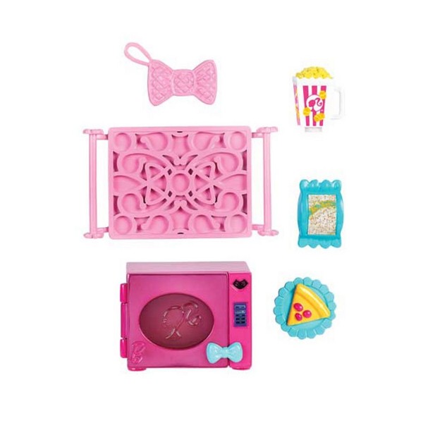 Mini mobilier Barbie : Micro-ondes - Mattel-X7931-X7932