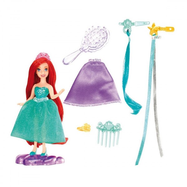Mini poupée Princesse Disney Chevelure : Ariel - Mattel-Y3465-Y3467
