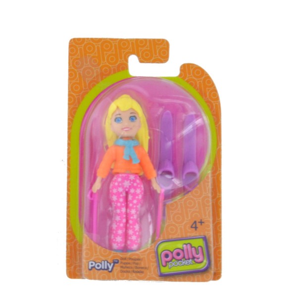 Polly Pocket La p'tite Polly : Polly et ses skis - Mattel-K7704-BCY78