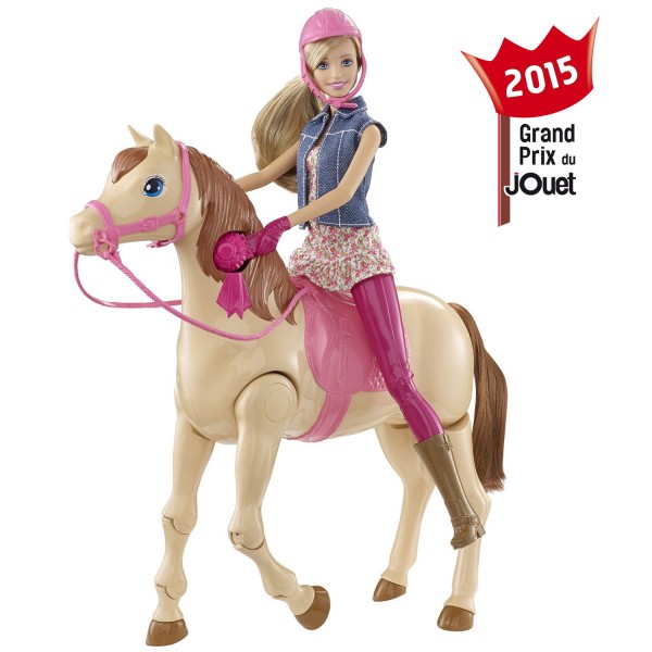 Poupée Barbie : Hop à cheval ! - Mattel-CMP27