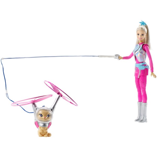 Poupée Barbie princesse et Chat volant - Mattel-DWD24