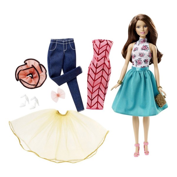 Poupée Barbie Tenues à combiner brune - Mattel-DJW57-DJW59