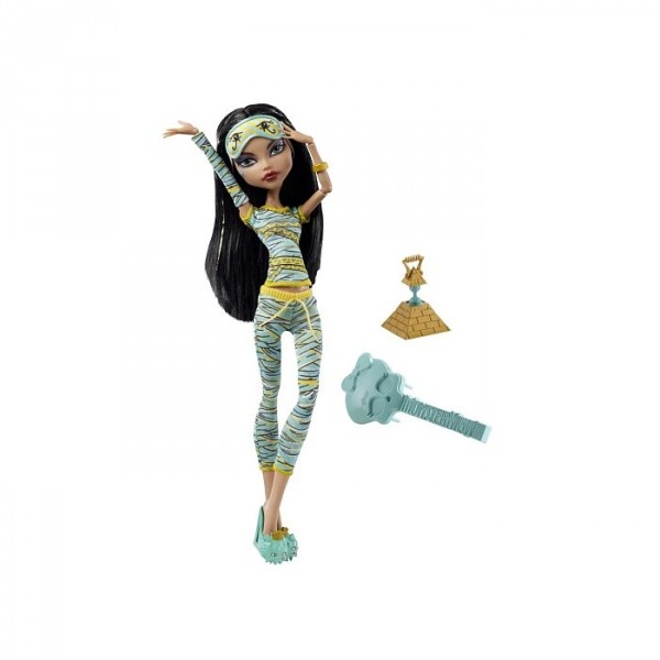 Poupée mannequin Monster High : Cleo de Nile Pyjama - Mattel-V7972-V7974