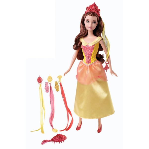 Poupée mannequin Coiffure de princesse : Belle - Mattel-BDJ48-BDJ50