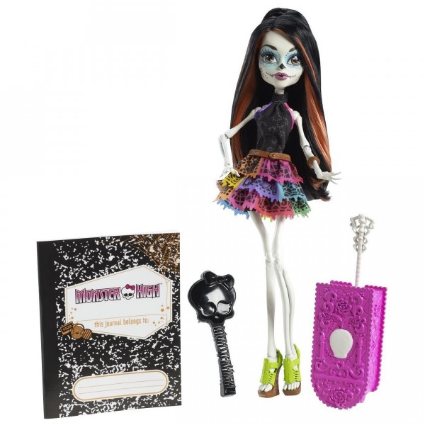 Poupée Monster High : Goules en vacances : Skelita Calaveras - Mattel-Y7643-Y7644