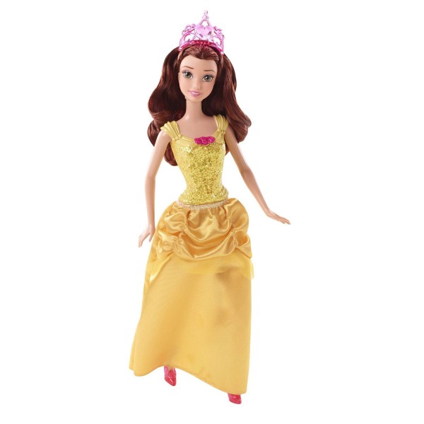 Poupée Princesses Disney Paillettes : Belle - Mattel-CFB82-CFB75