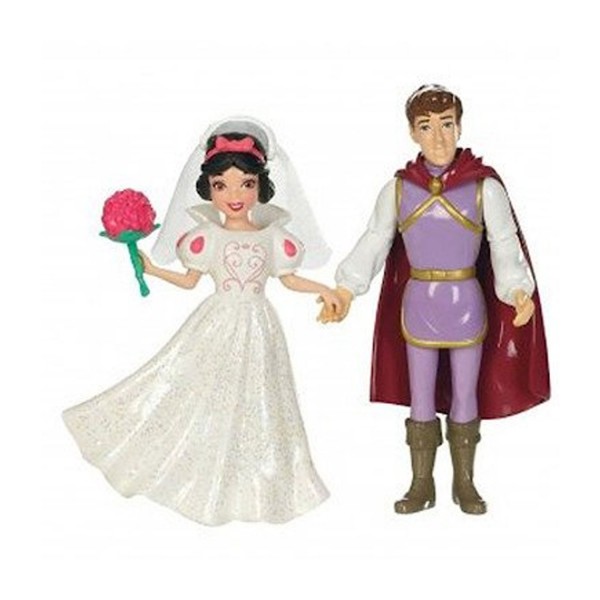 Poupées Princesse et Prince Disney : Blanche Neige et son Prince Charmant - Mattel-BBD28-BBD30