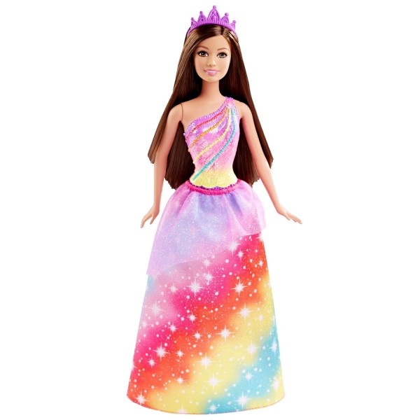 Princesse multicolore Arc-en-ciel - Mattel-DHM49-DHM52