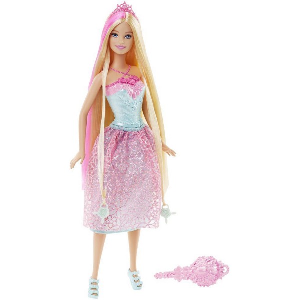 Poupée Barbie : Princesse chevelure magique : Blonde et rose - Mattel-DKB56-DKB60