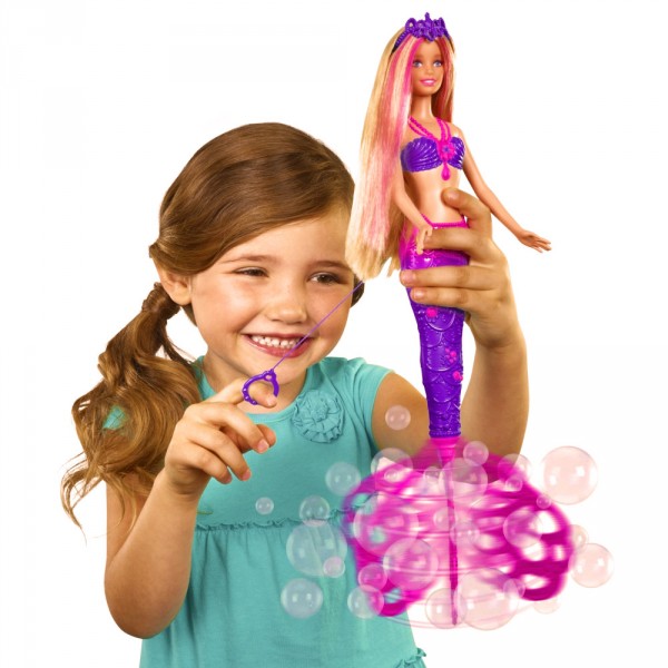 Poupée Barbie : Sirène bulles magiques - Mattel-CFF49