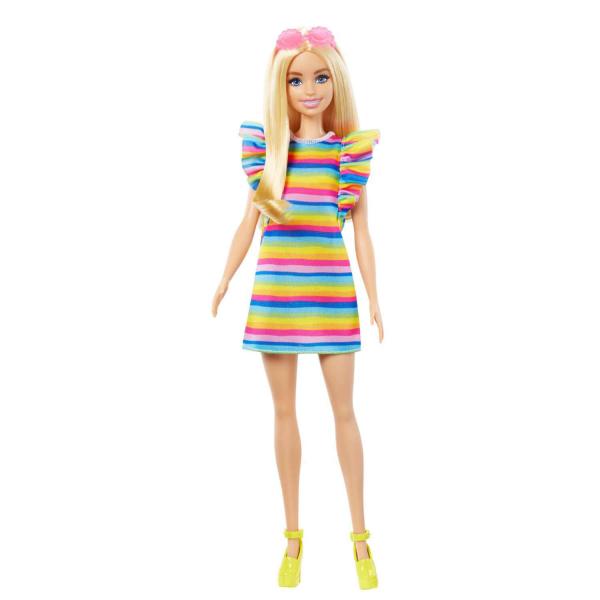 Barbie Fashionistas: Regenbogenkleid - Mattel-HJR96