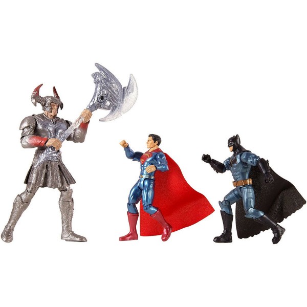 Coffret de combat Justice League : Batman, Superman et Steppenwolf - Mattel-FGG57